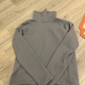 Lululemon Gray Waffle Knit Turtleneck